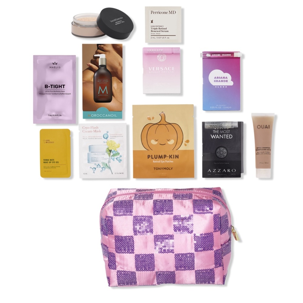 NWOT Bundle 12 Piece Beauty Bag $80 Value